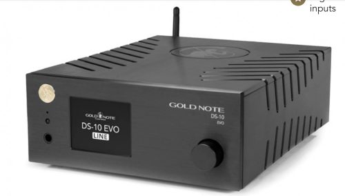 GoldNote DS 10 EVO DA-konverter, streamer, előerősítő, fejhallgató erősítő