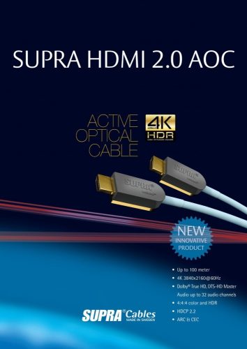 Supra HDMI-HDMI AOC optical 10m.